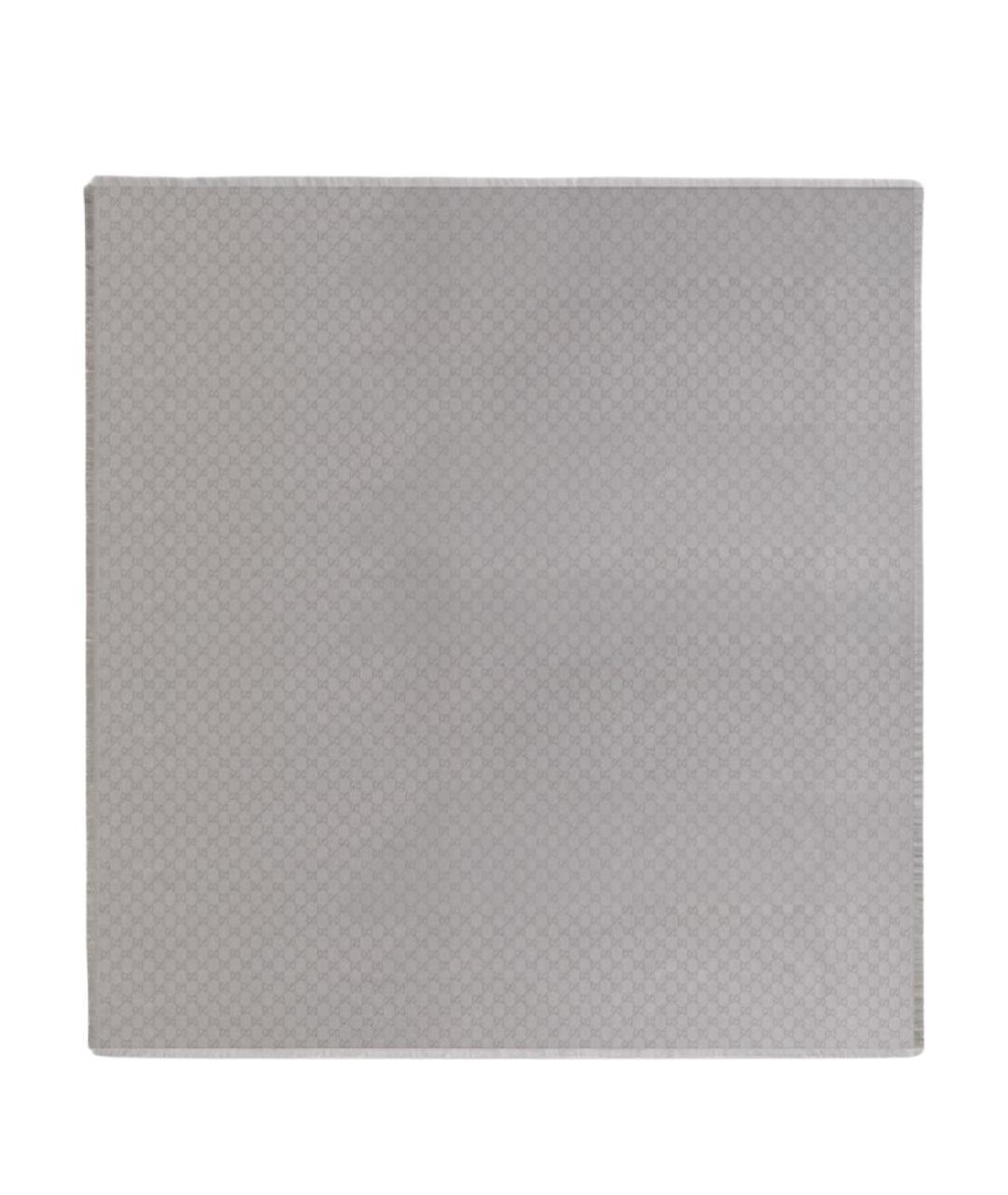 GUCCI Серый хлопковый платок, фото 1