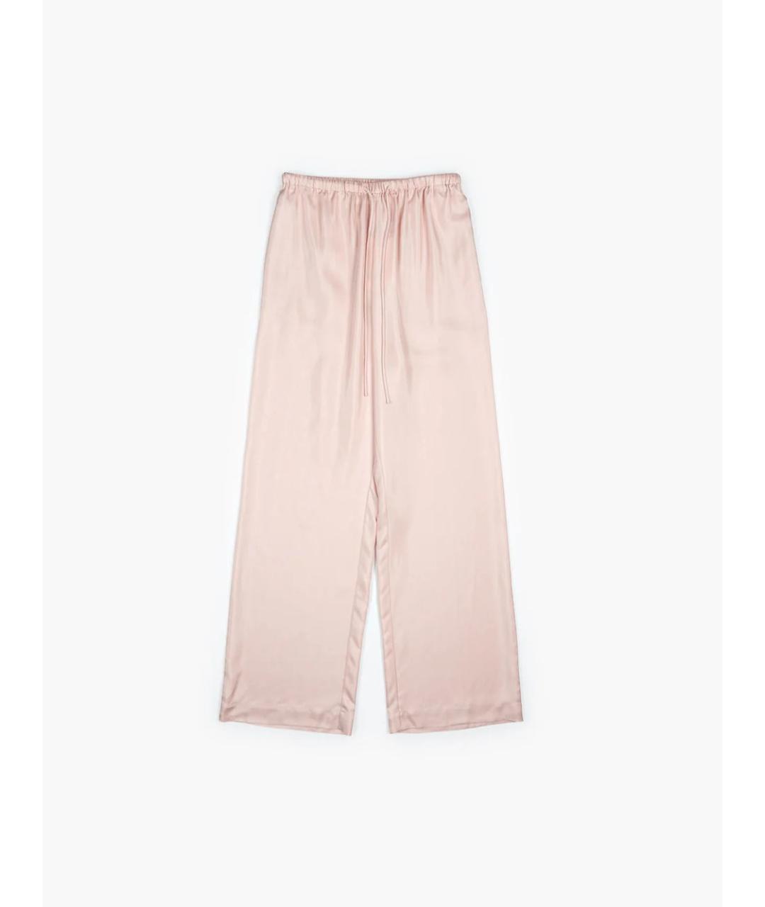 ROHE Розовый шелковый костюм с брюками, фото 2