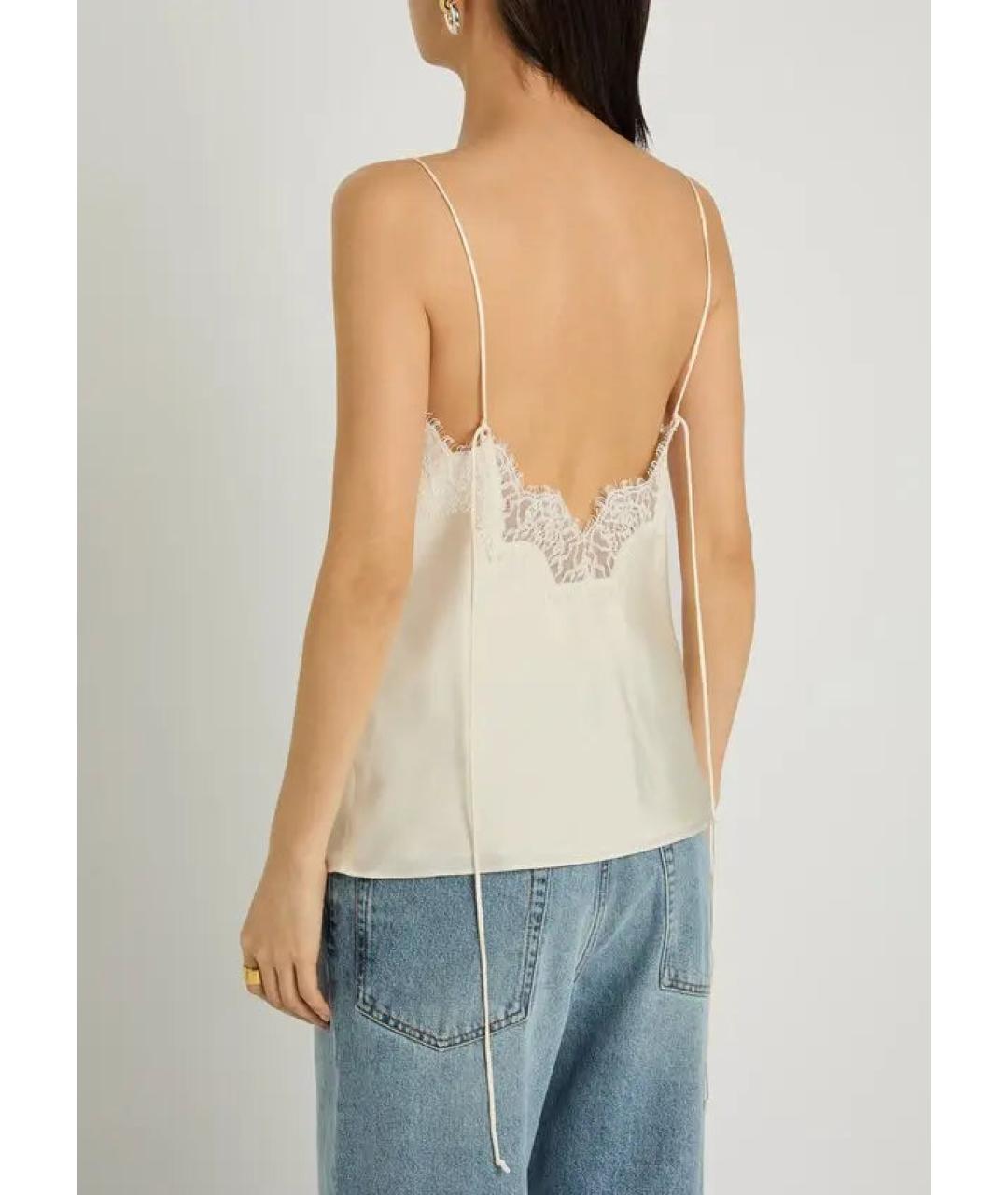 ROHE Белая шелковая майка, фото 3