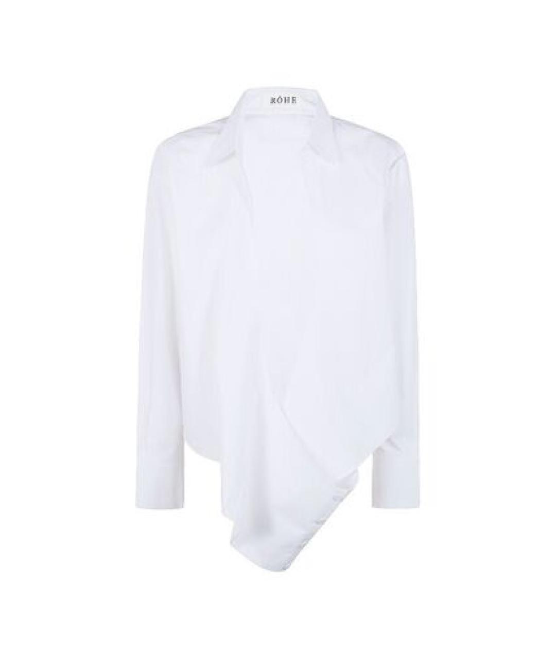 ROHE Белая хлопковая рубашка, фото 4