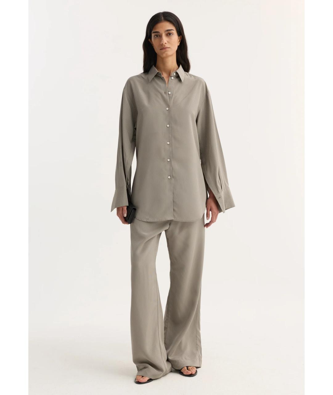 ROHE Серый вискозный костюм с брюками, фото 3