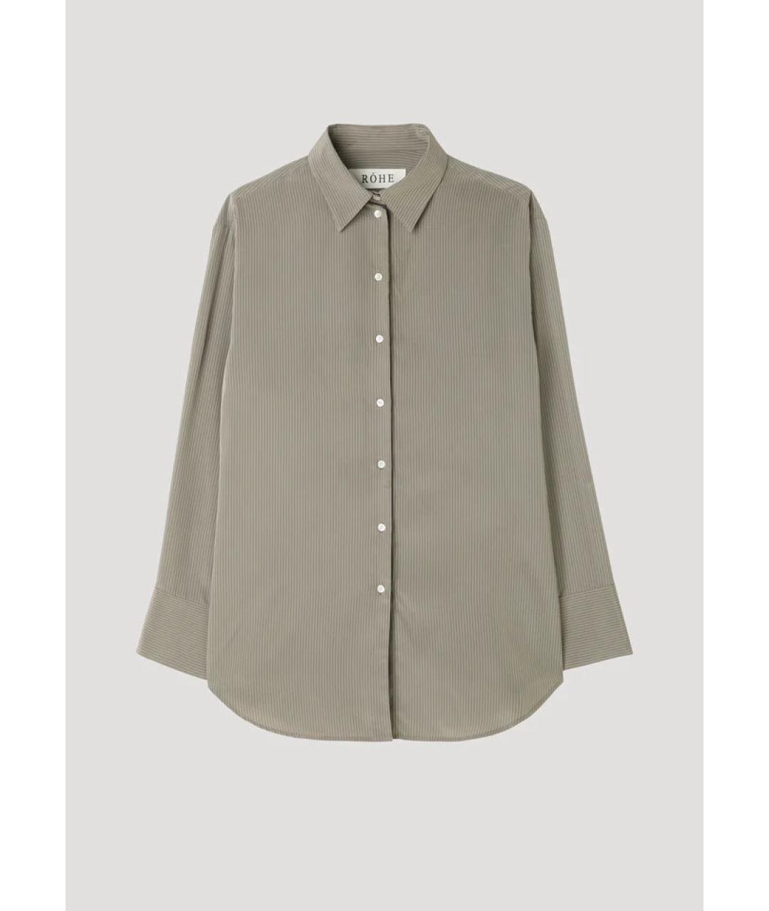 ROHE Серый вискозный костюм с брюками, фото 4