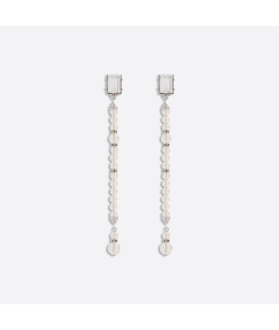 ALESSANDRA RICH Белые стеклянные серьги, фото 4