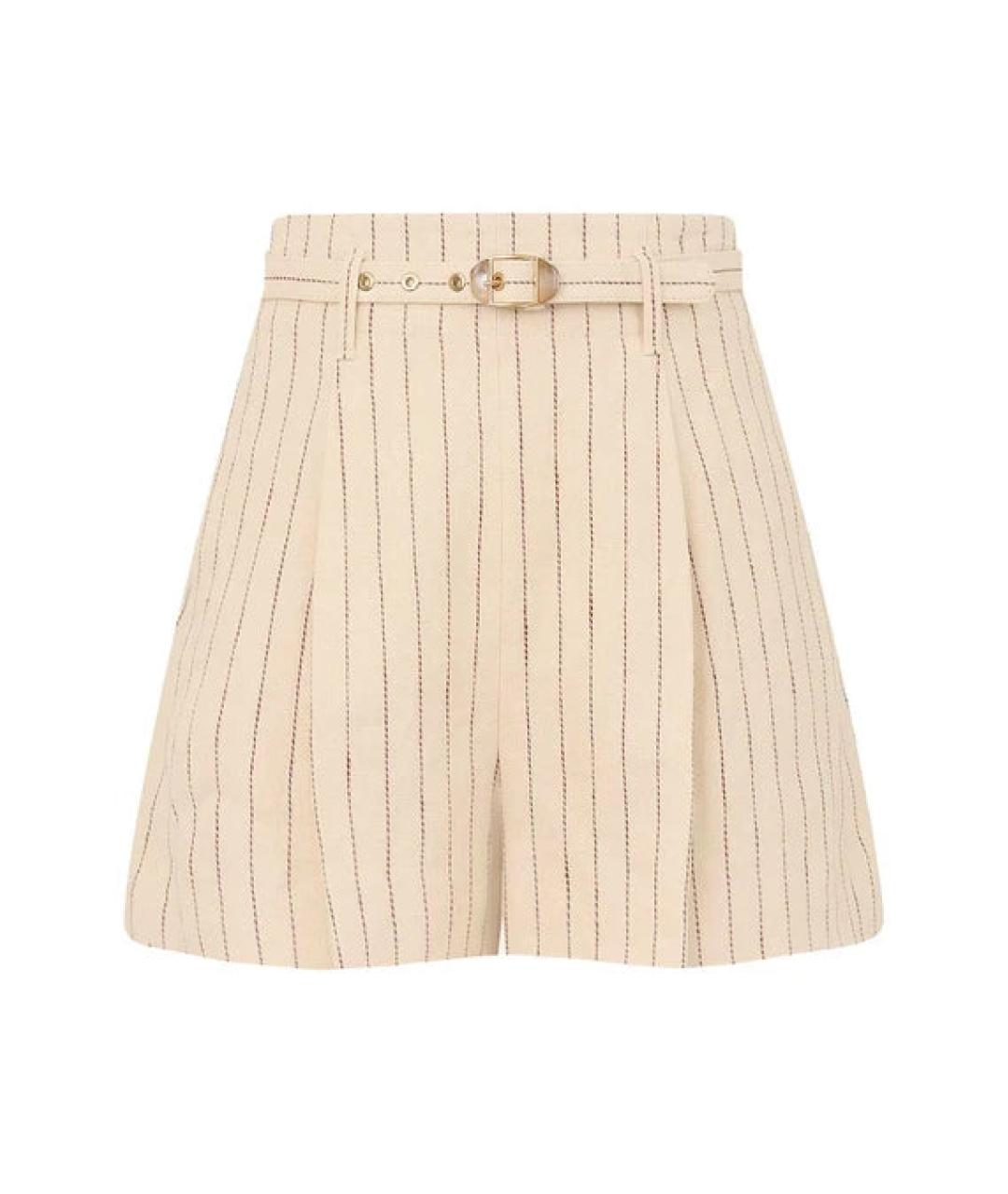 ZIMMERMANN Бежевый льняной костюм с брюками, фото 2