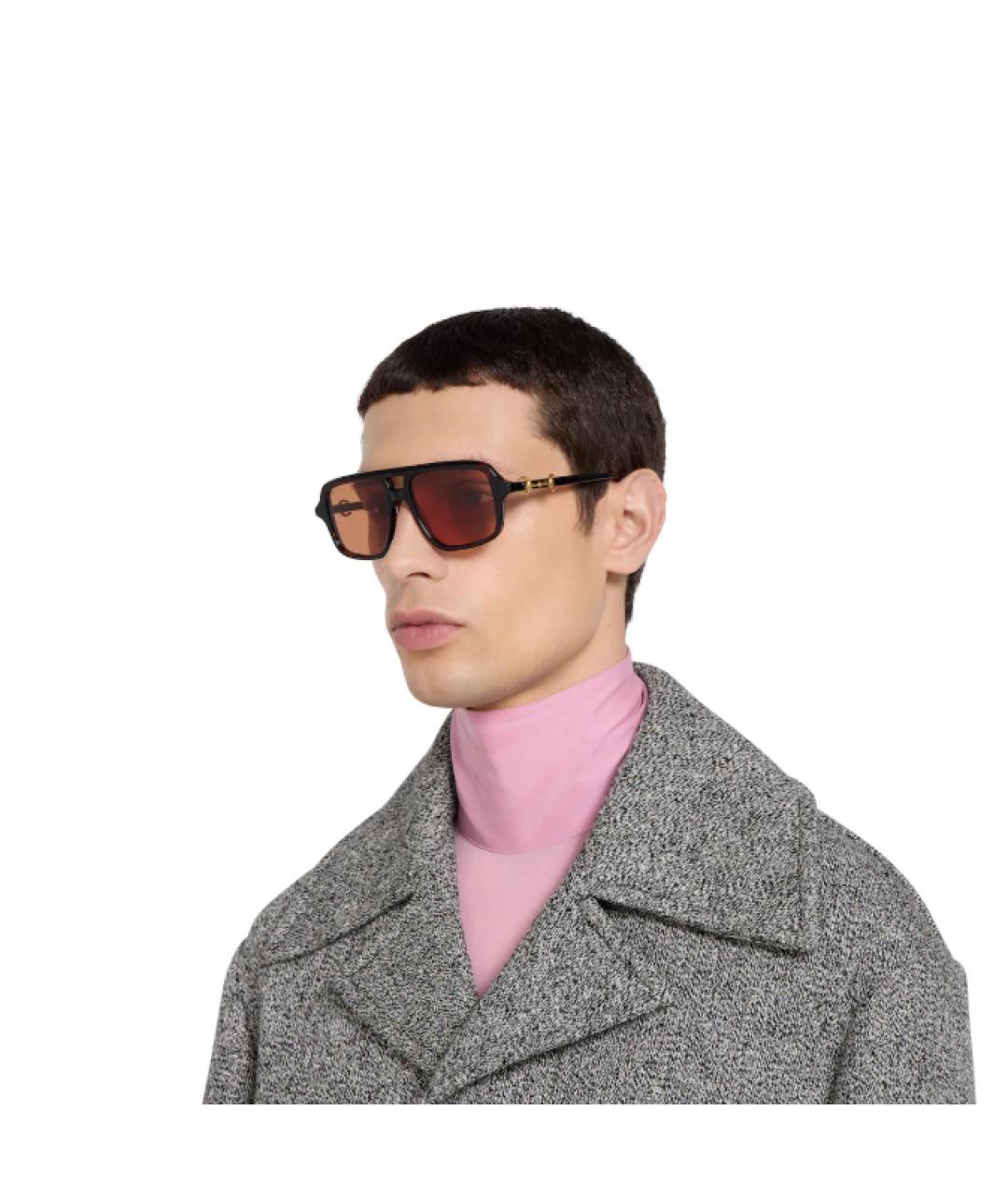 GUCCI Коричневые солнцезащитные очки, фото 3