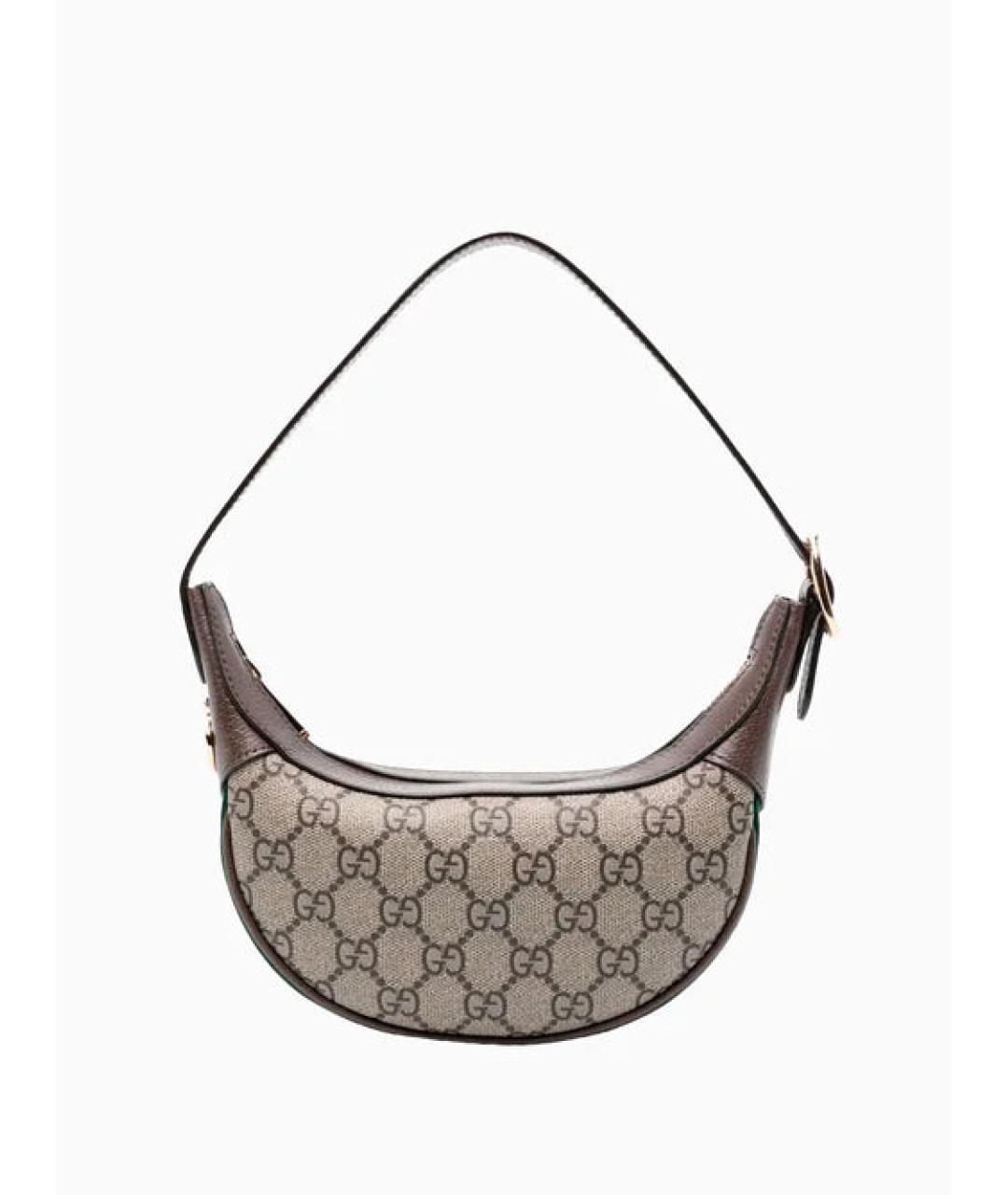 GUCCI Коричневая сумка с короткими ручками, фото 4