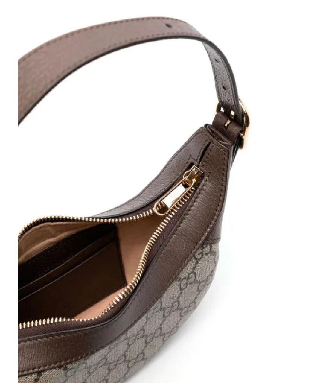 GUCCI Коричневая сумка с короткими ручками, фото 3