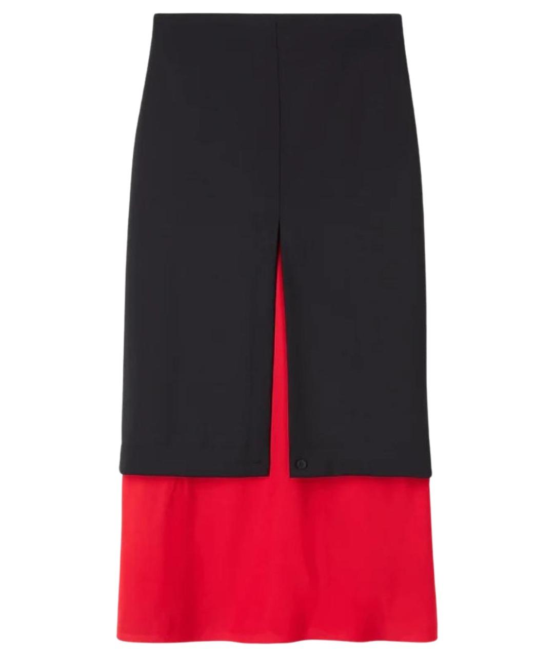 ROHE Черная шерстяная юбка миди, фото 1