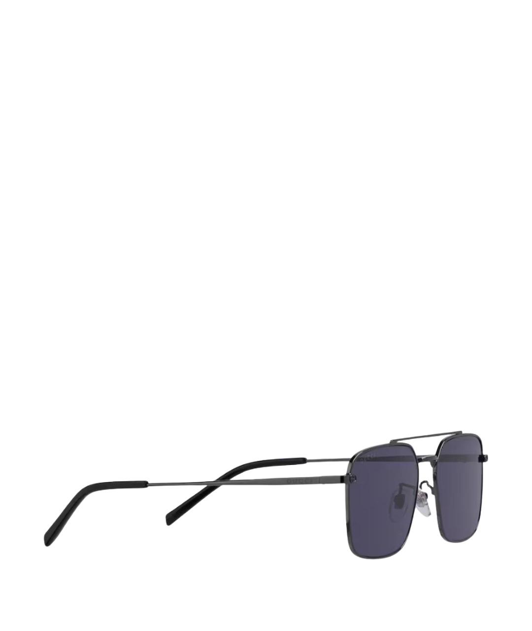 GUCCI Фиолетовые металлические солнцезащитные очки, фото 1