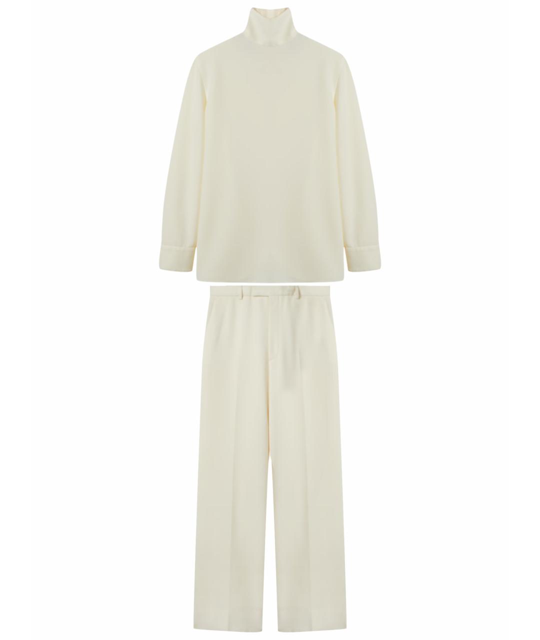 GUCCI Белый полиэстеровый костюм с брюками, фото 1