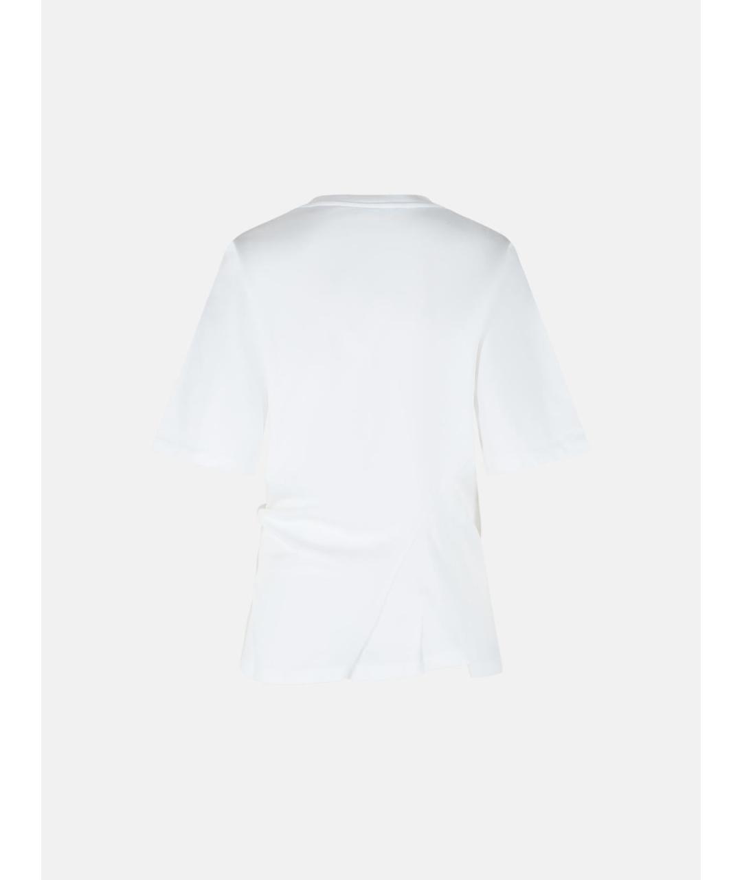 ROHE Белая хлопковая футболка, фото 2