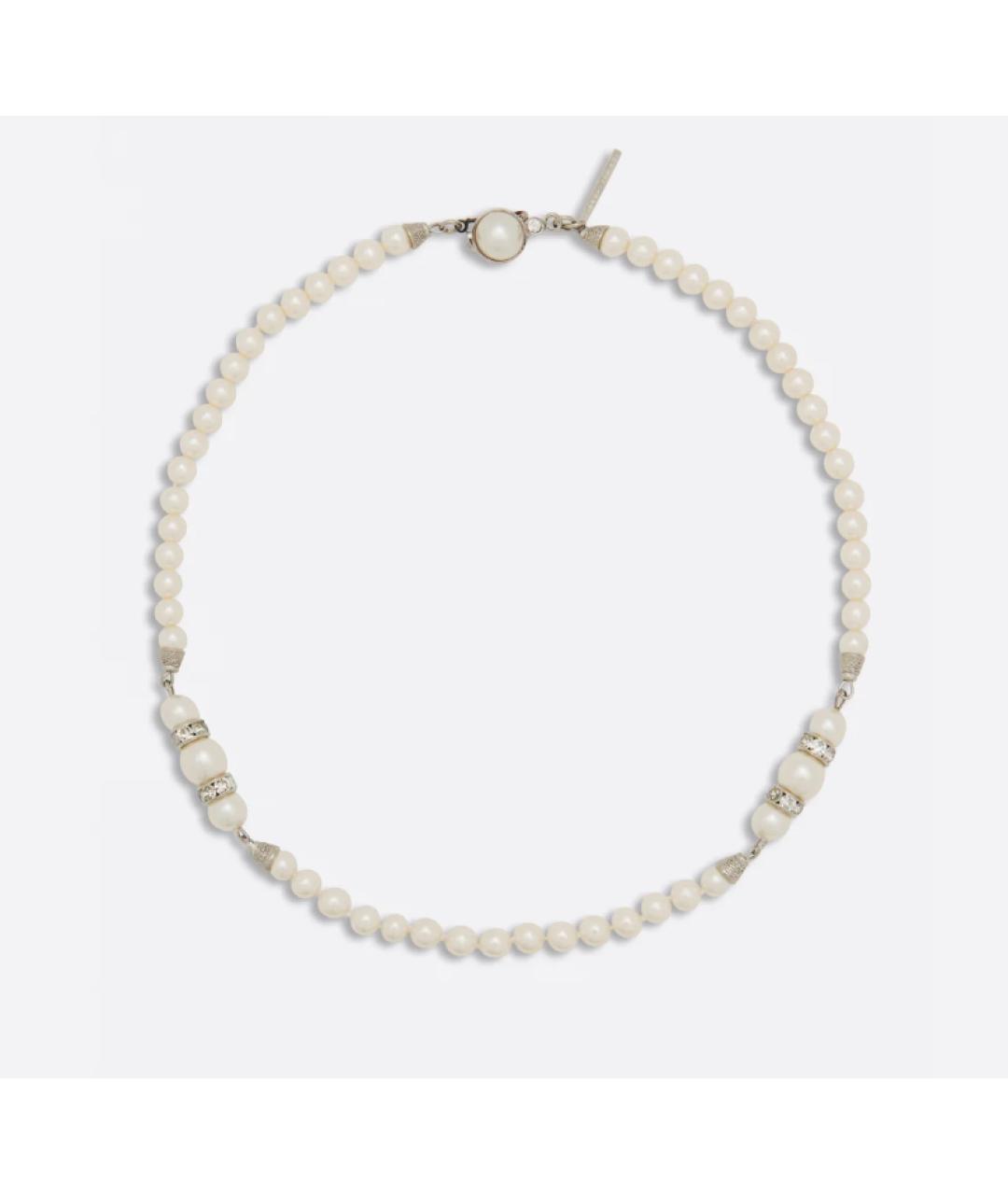 ALESSANDRA RICH Белое стеклянное колье, фото 3