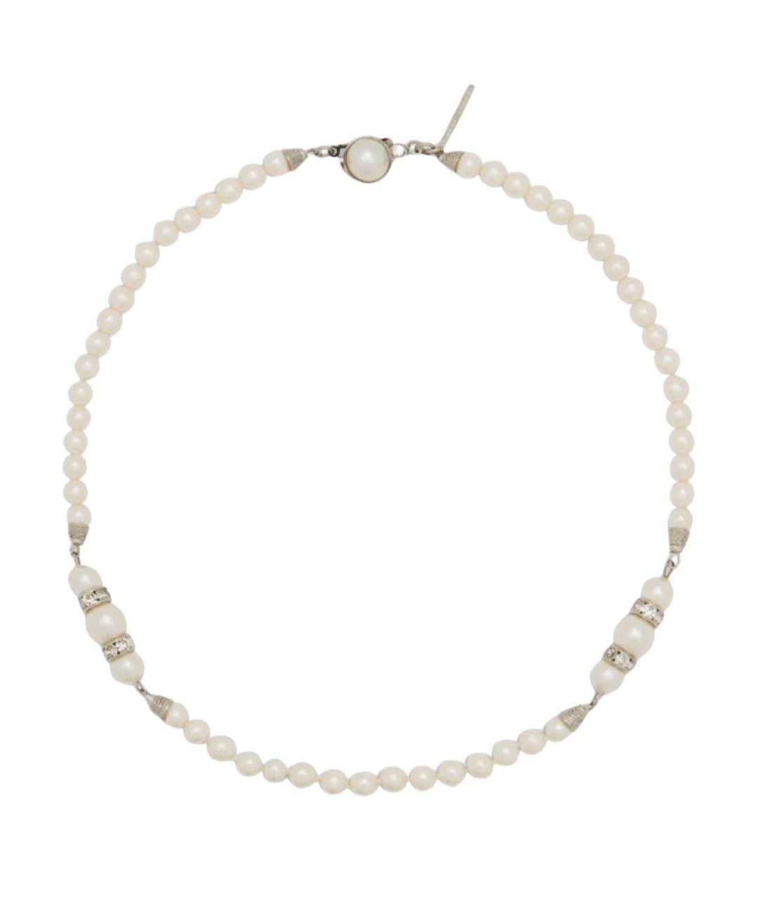 ALESSANDRA RICH Белое стеклянное колье, фото 1