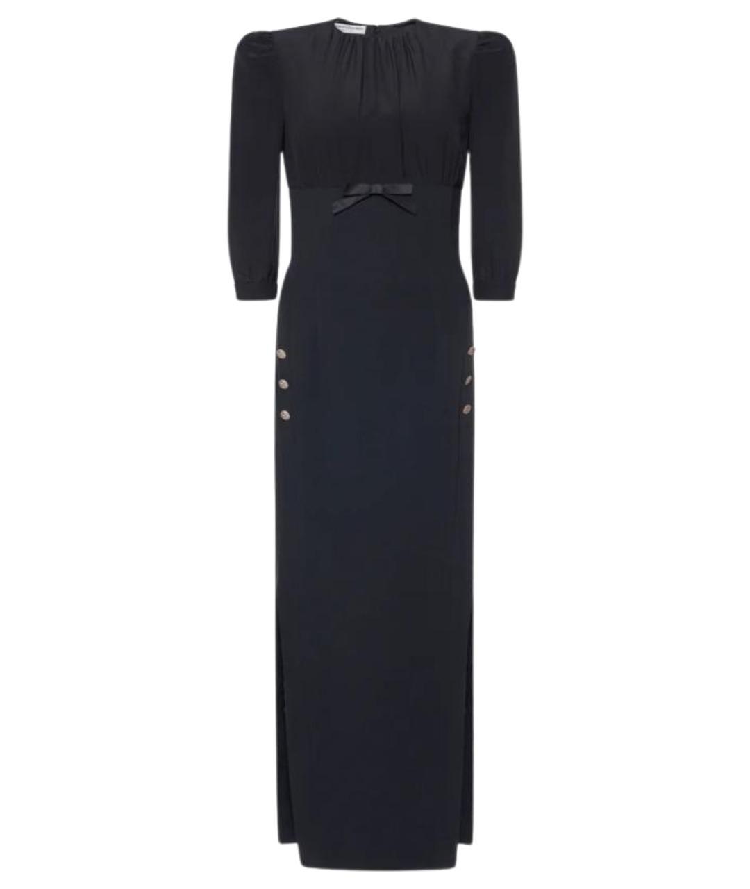 ALESSANDRA RICH Черное вискозное вечернее платье, фото 1