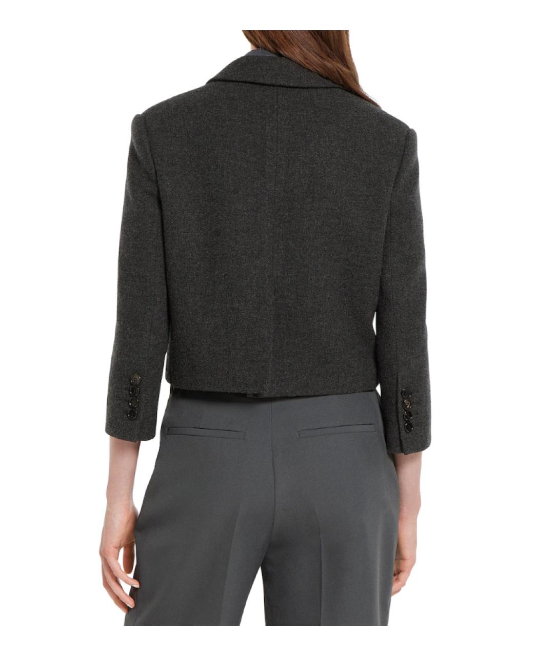 GUCCI Серый шерстяной жакет/пиджак, фото 3