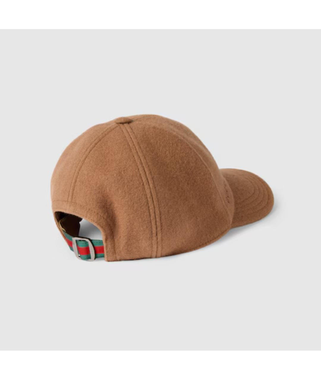 GUCCI Коричневая шерстяная кепка/бейсболка, фото 3