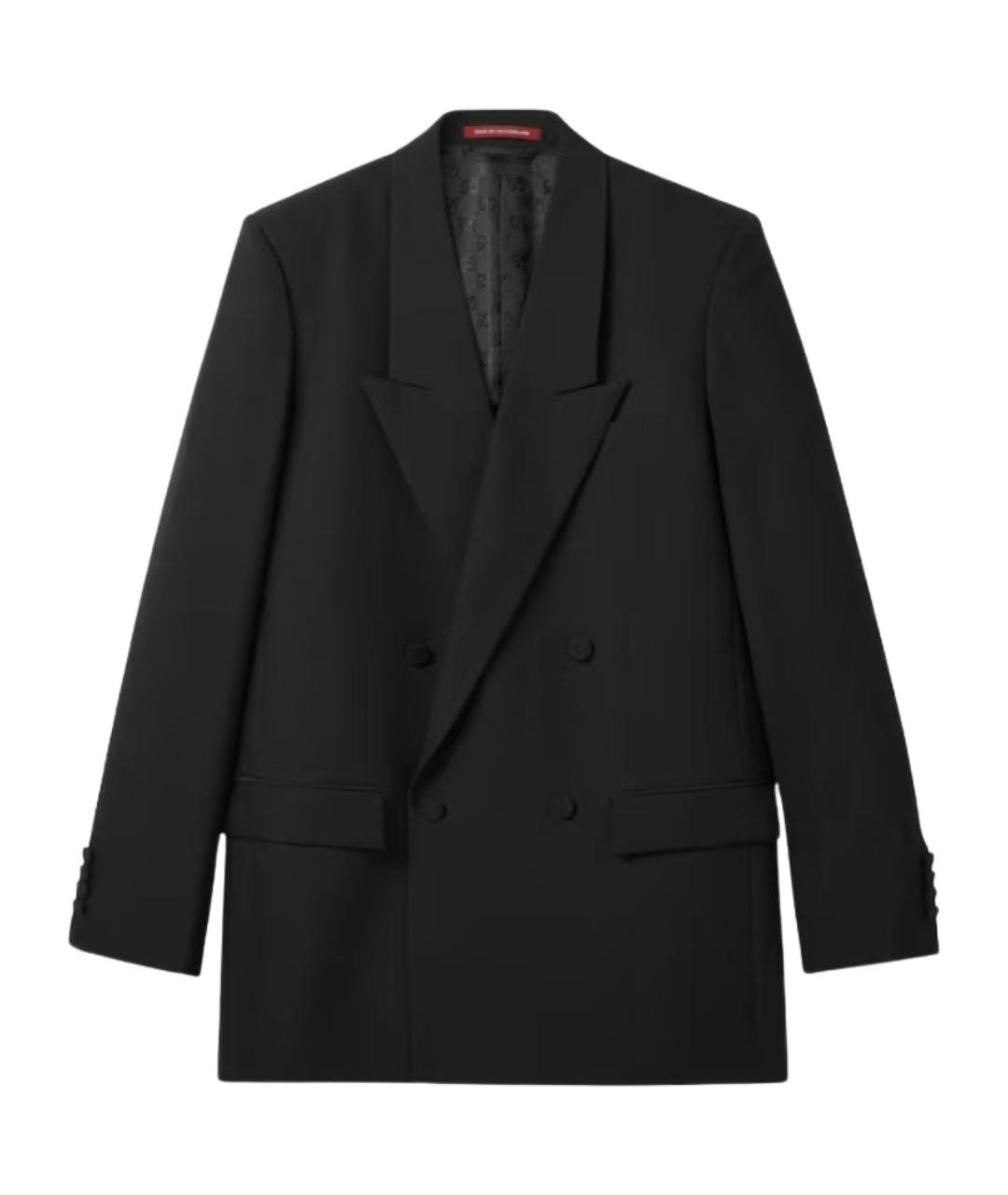 GUCCI Черный полиэстеровый жакет/пиджак, фото 1