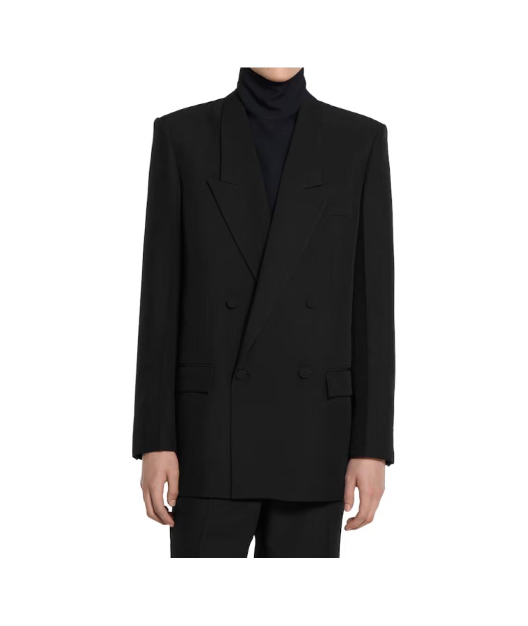 GUCCI Черный полиэстеровый жакет/пиджак, фото 2