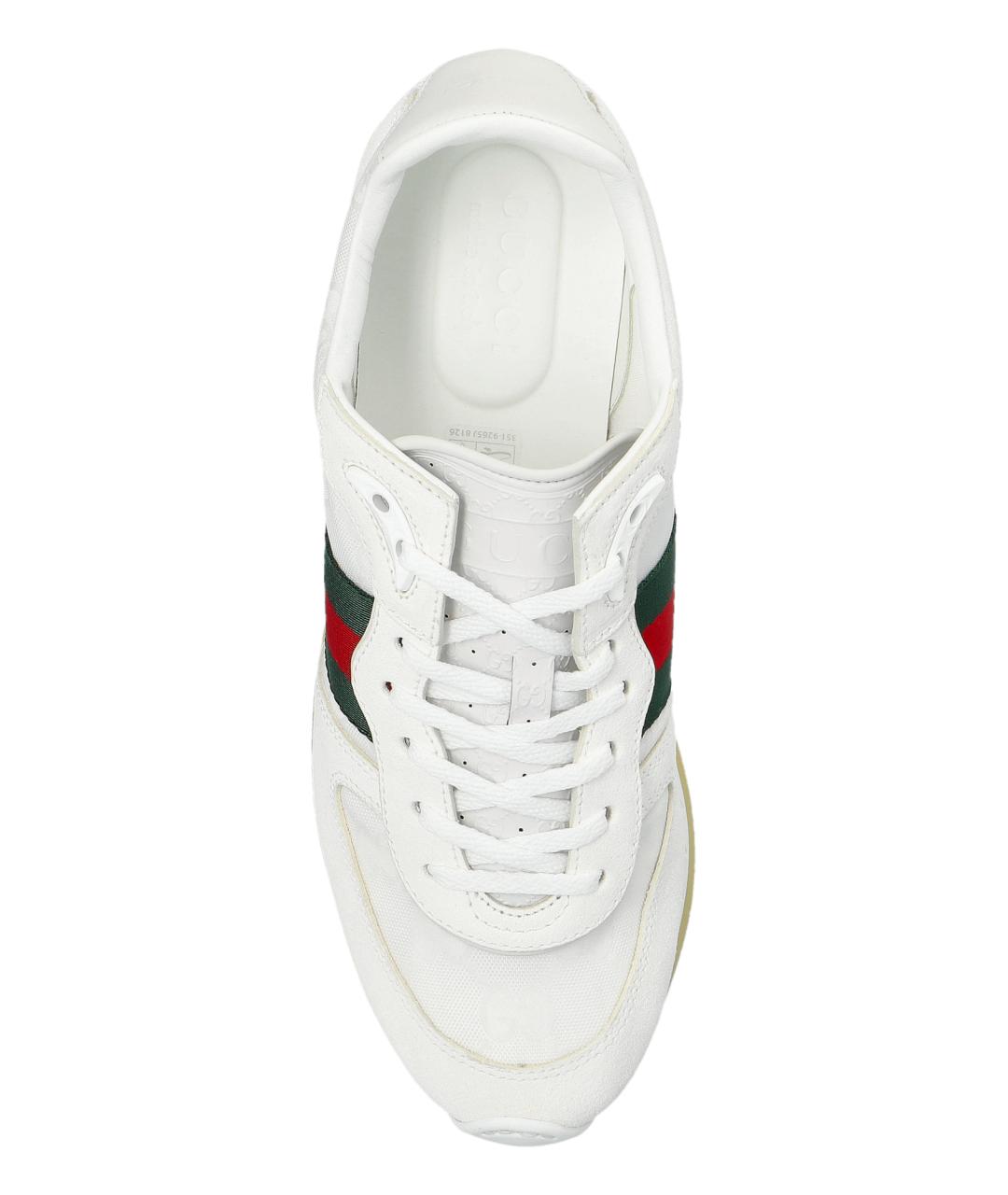 GUCCI Белые низкие кроссовки / кеды, фото 3