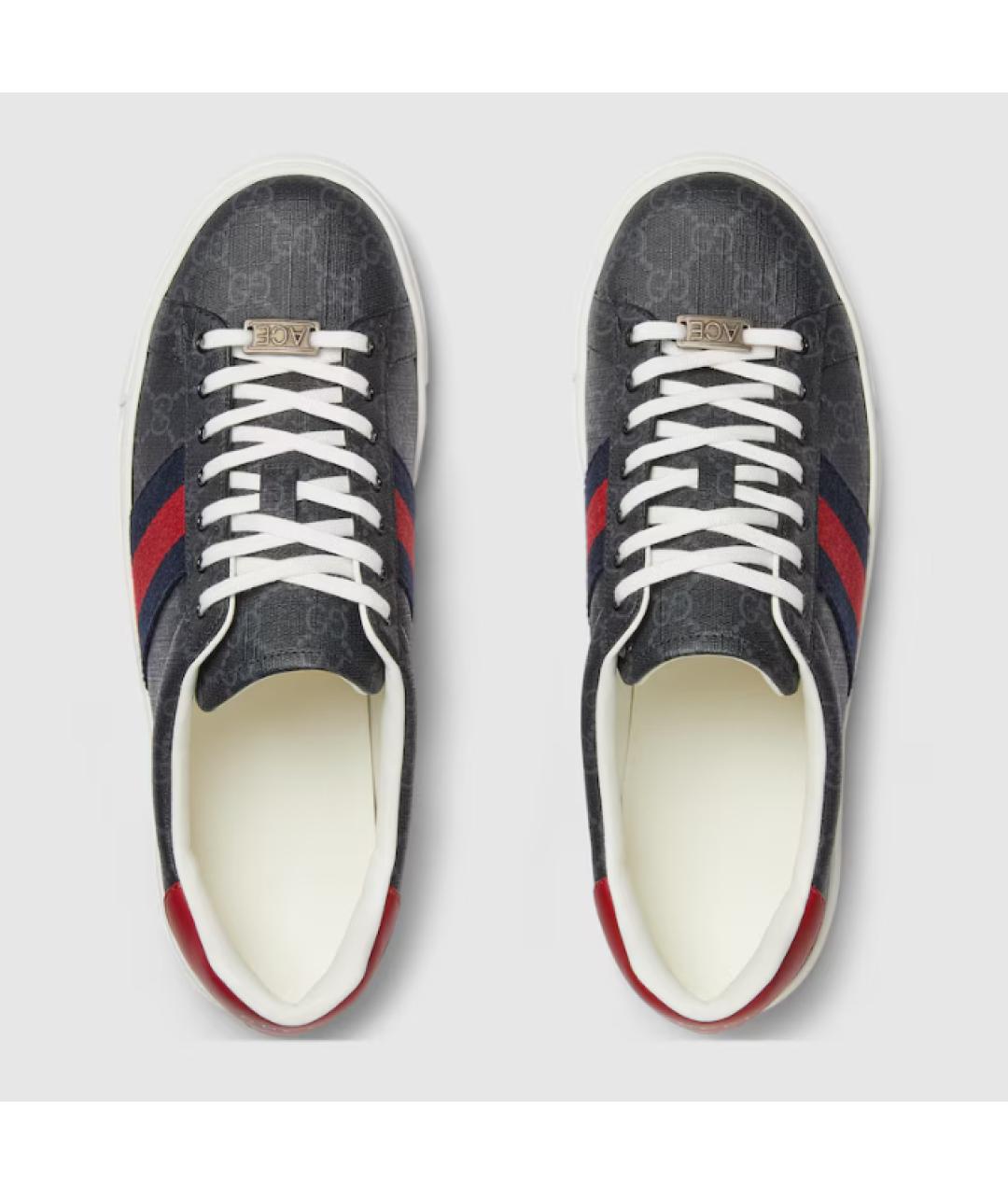 GUCCI Синие низкие кроссовки / кеды, фото 3