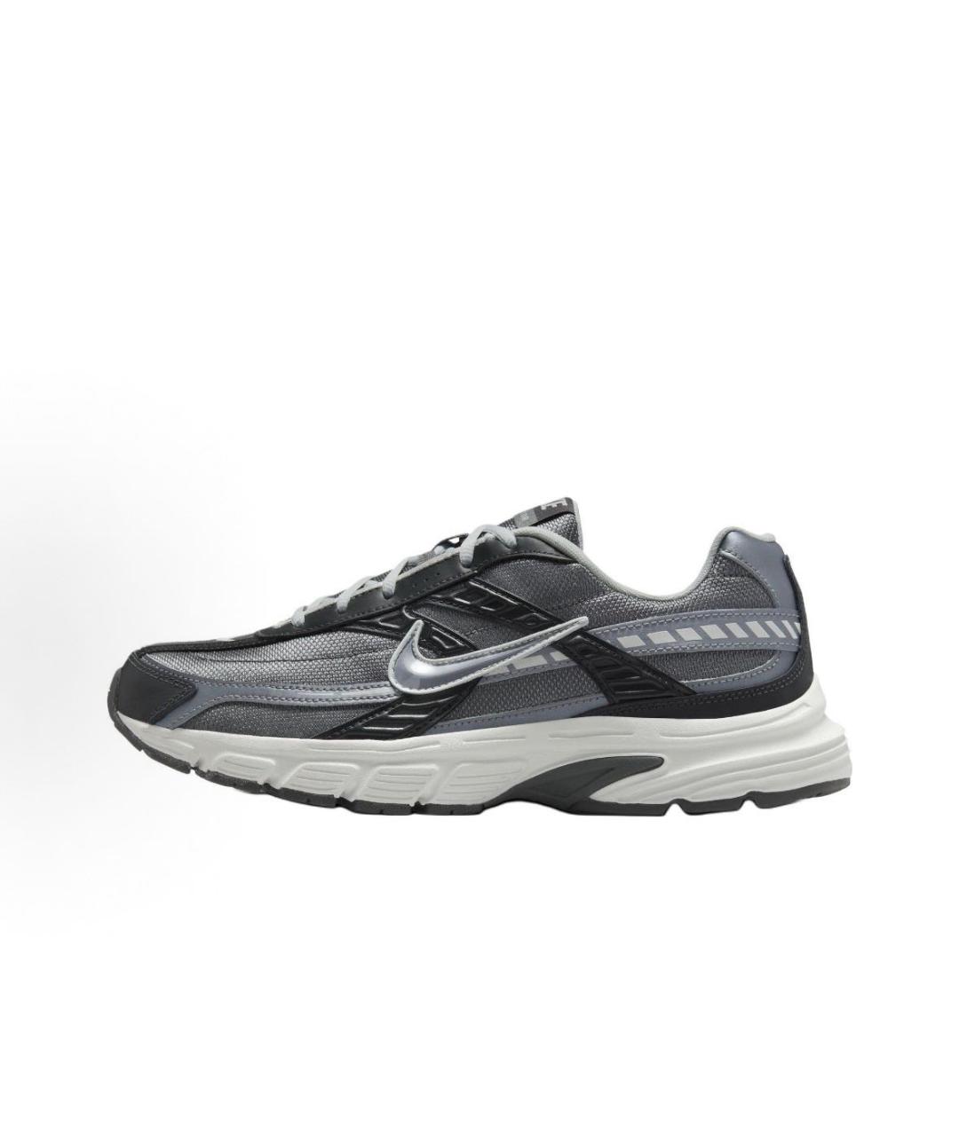 NIKE Антрацитовые текстильные низкие кроссовки / кеды, фото 3