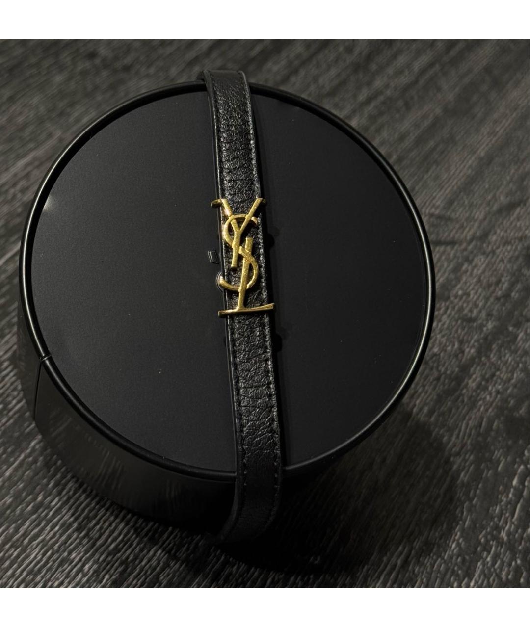 SAINT LAURENT Золотой кожаный браслет, фото 4
