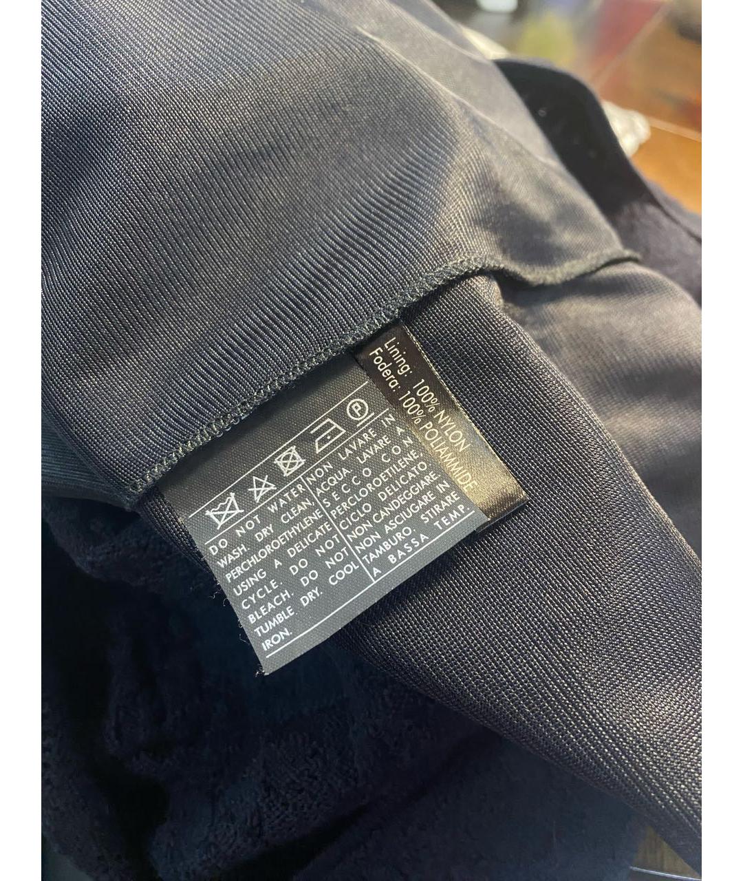 FERRAGAMO Темно-синее шерстяное повседневное платье, фото 5