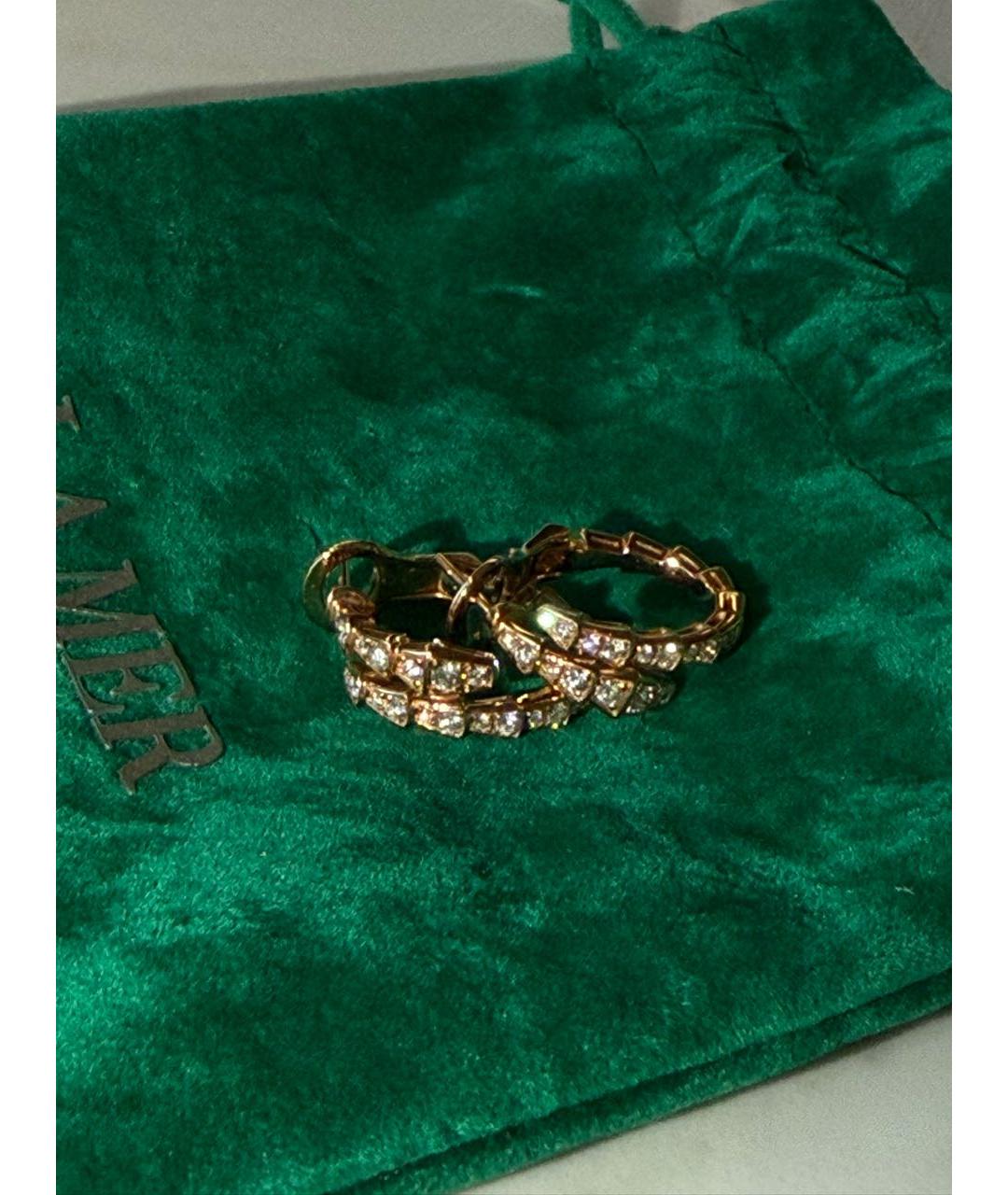 BVLGARI Золотые серьги из розового золота, фото 3