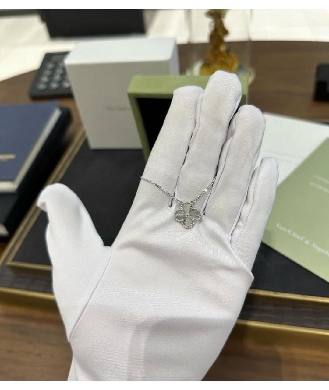 VAN CLEEF & ARPELS Серебряное колье из белого золота, фото 3