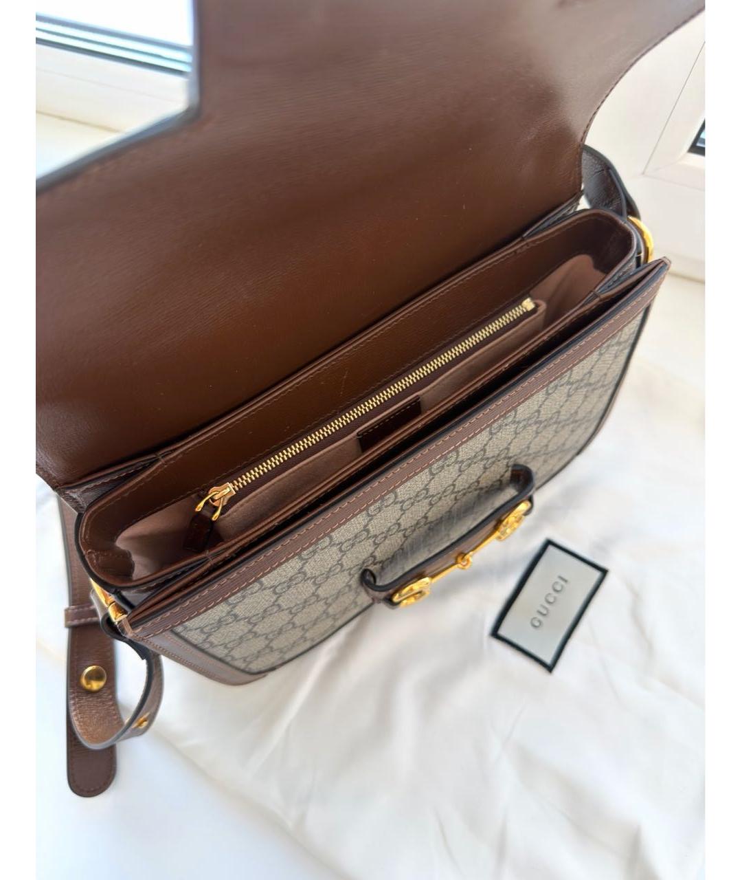 GUCCI Коричневая сумка через плечо, фото 3