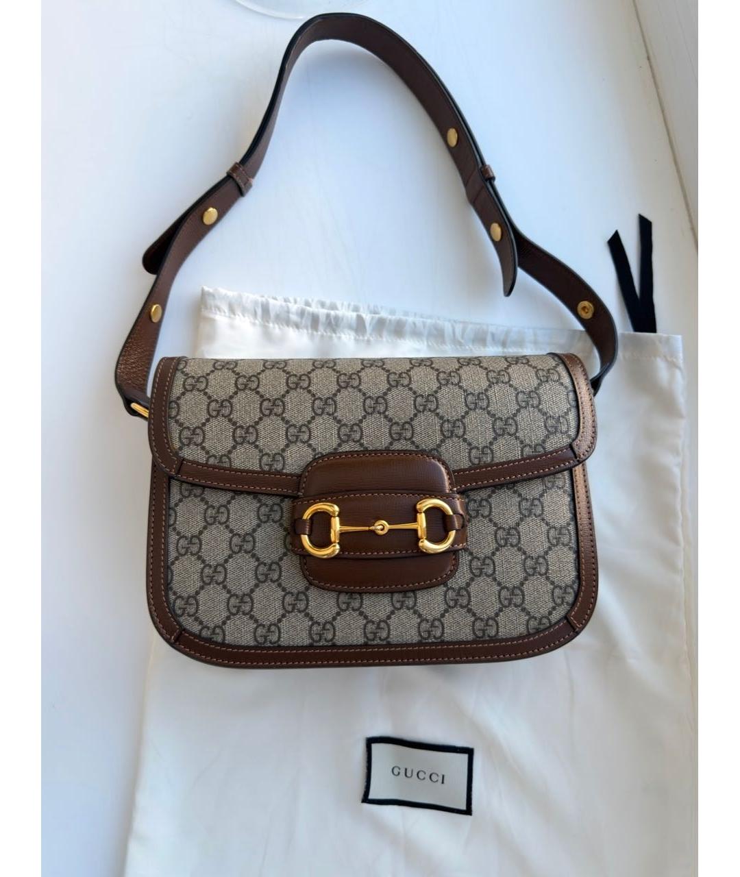 GUCCI Коричневая сумка через плечо, фото 4