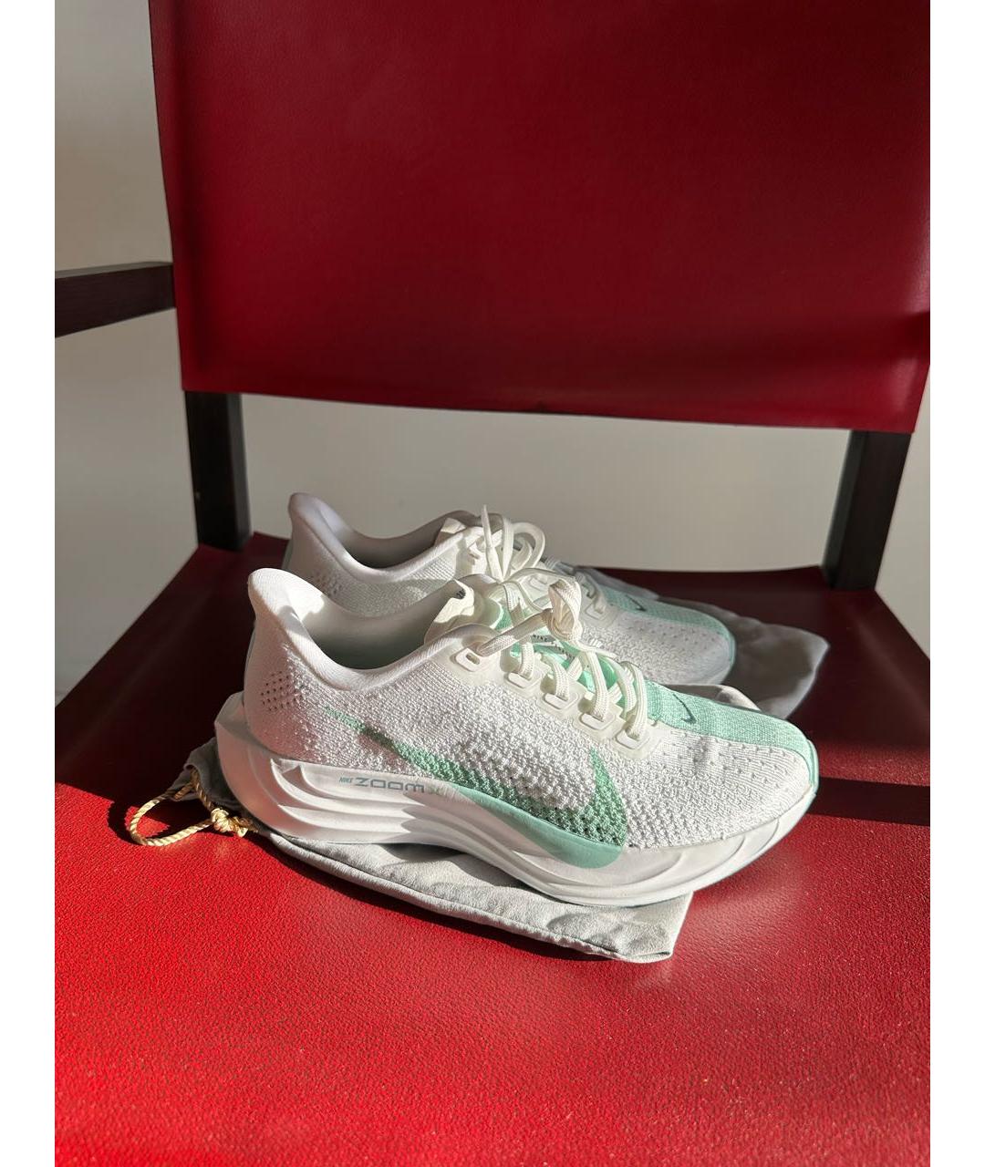 NIKE Белые текстильные кроссовки, фото 5