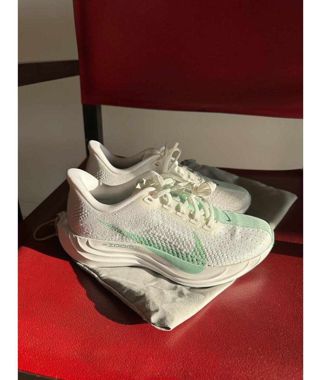 NIKE Белые текстильные кроссовки, фото 8