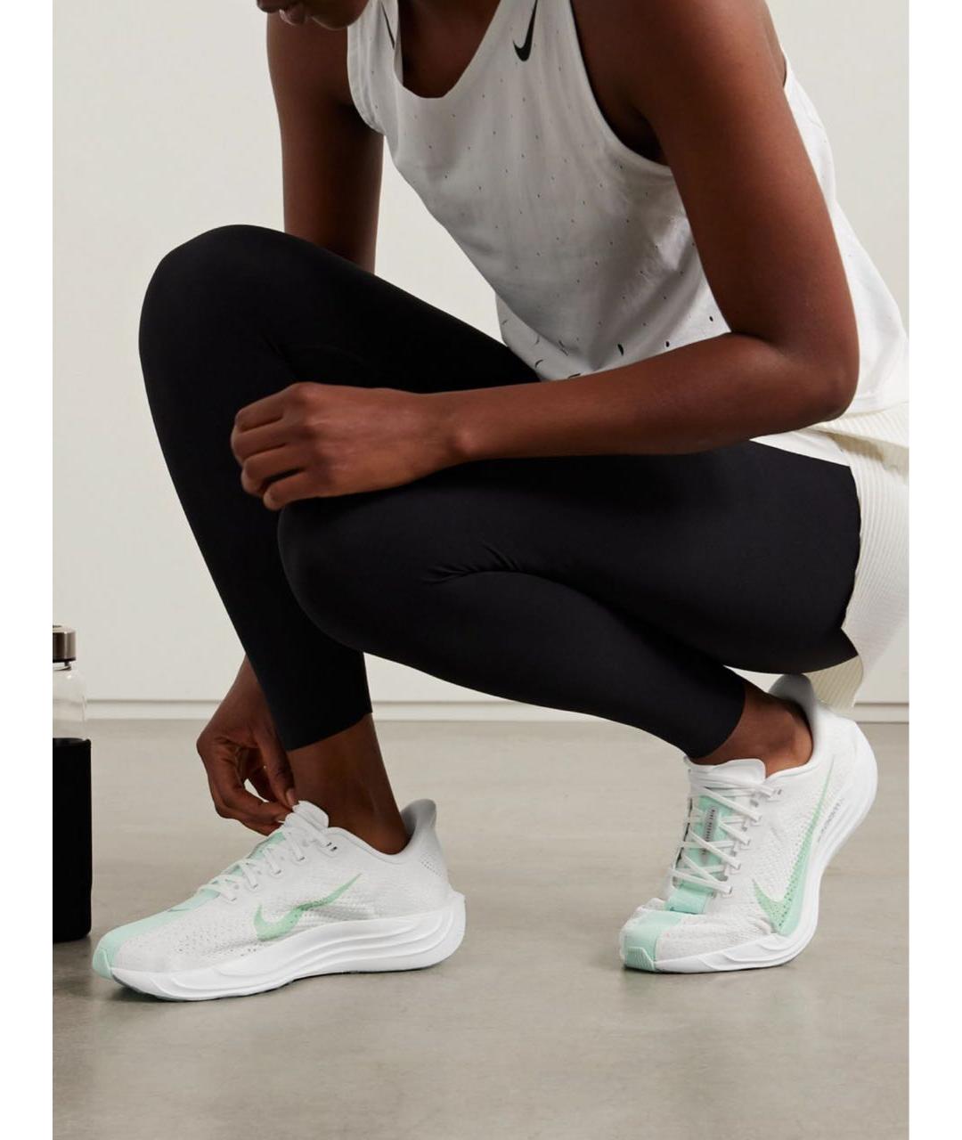 NIKE Белые текстильные кроссовки, фото 6