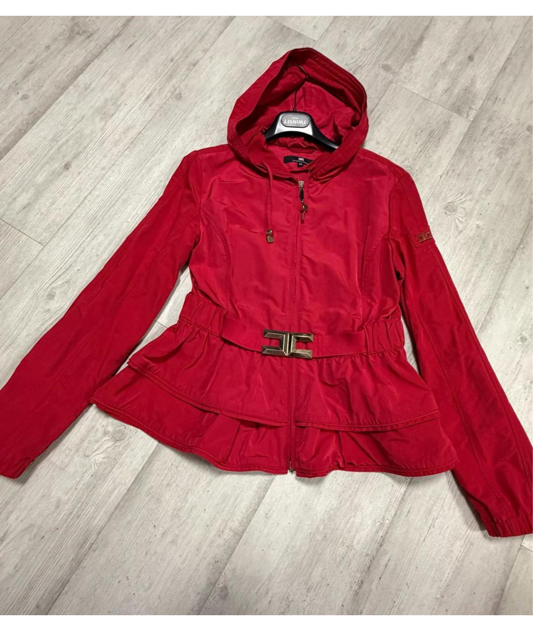 ELISABETTA FRANCHI Красная куртка, фото 6