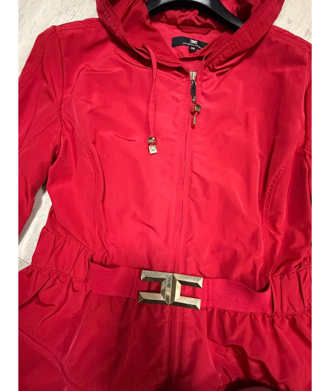 ELISABETTA FRANCHI Красная куртка, фото 5