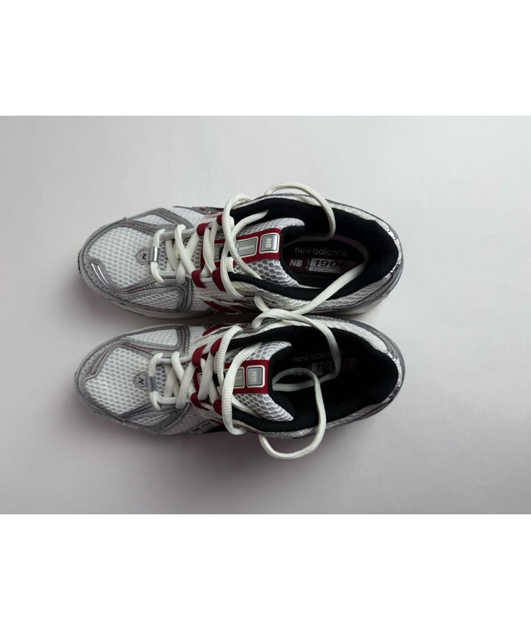 NEW BALANCE Серебряные текстильные низкие кроссовки / кеды, фото 3