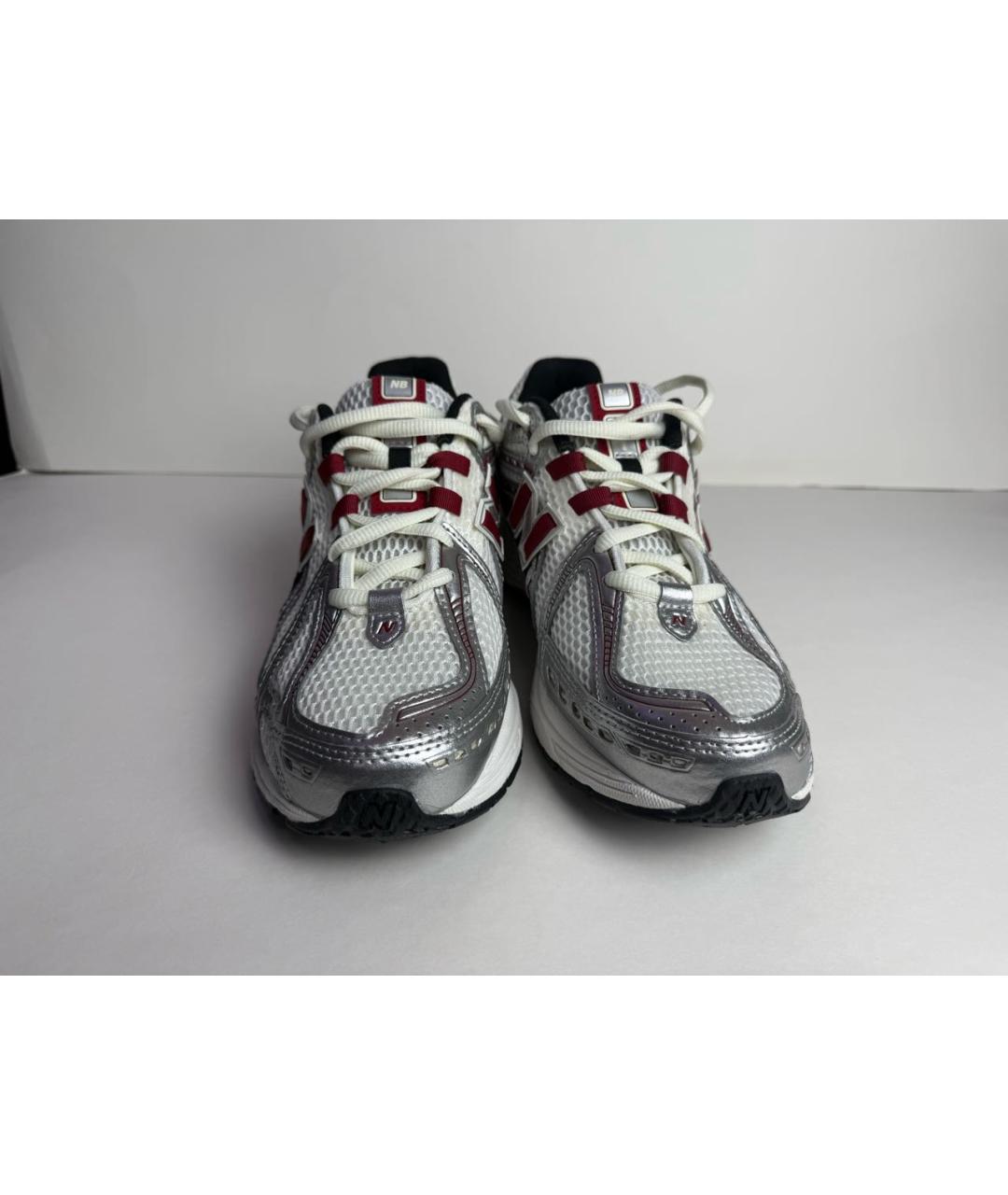 NEW BALANCE Серебряные текстильные низкие кроссовки / кеды, фото 2