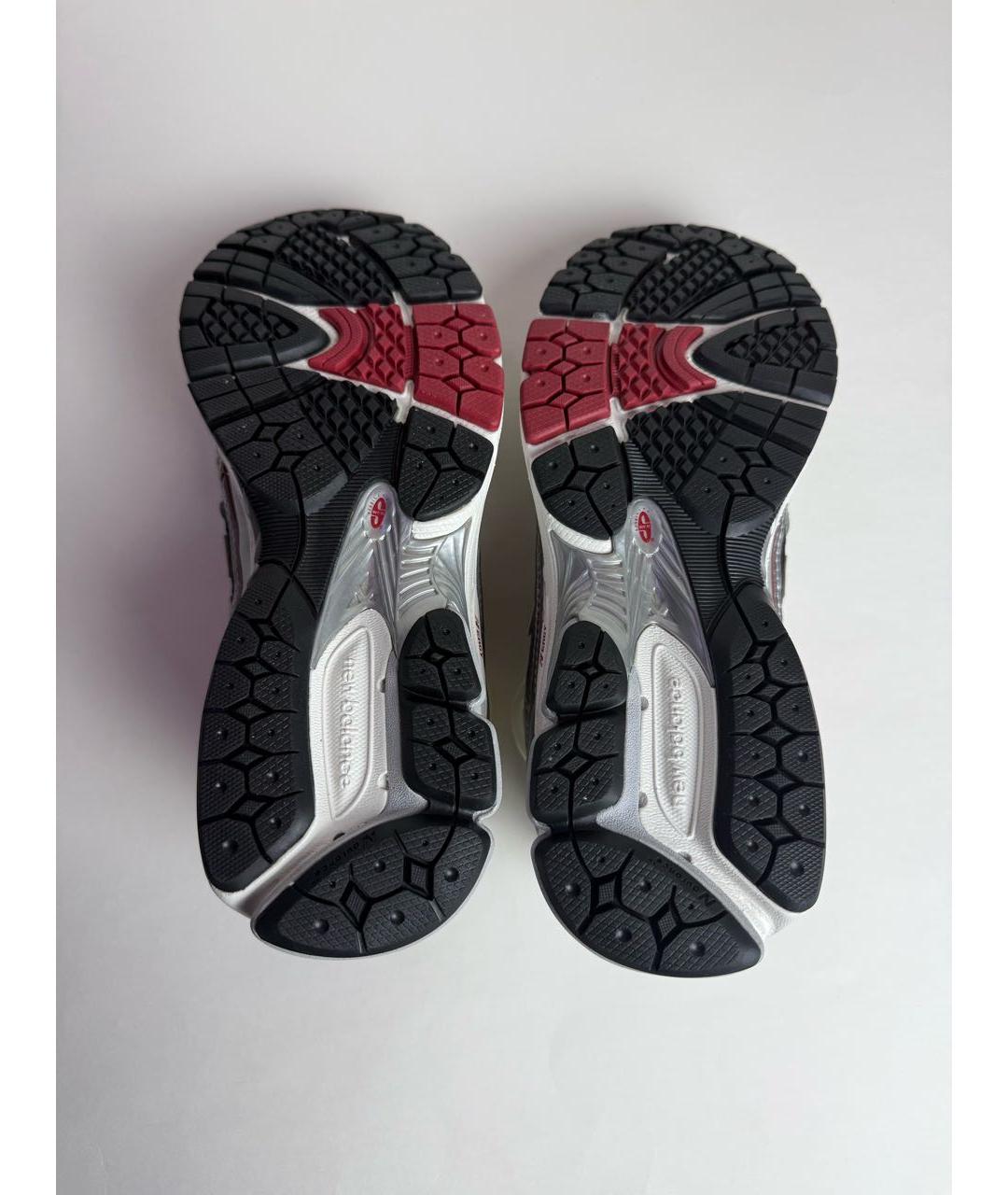 NEW BALANCE Серебряные текстильные низкие кроссовки / кеды, фото 5