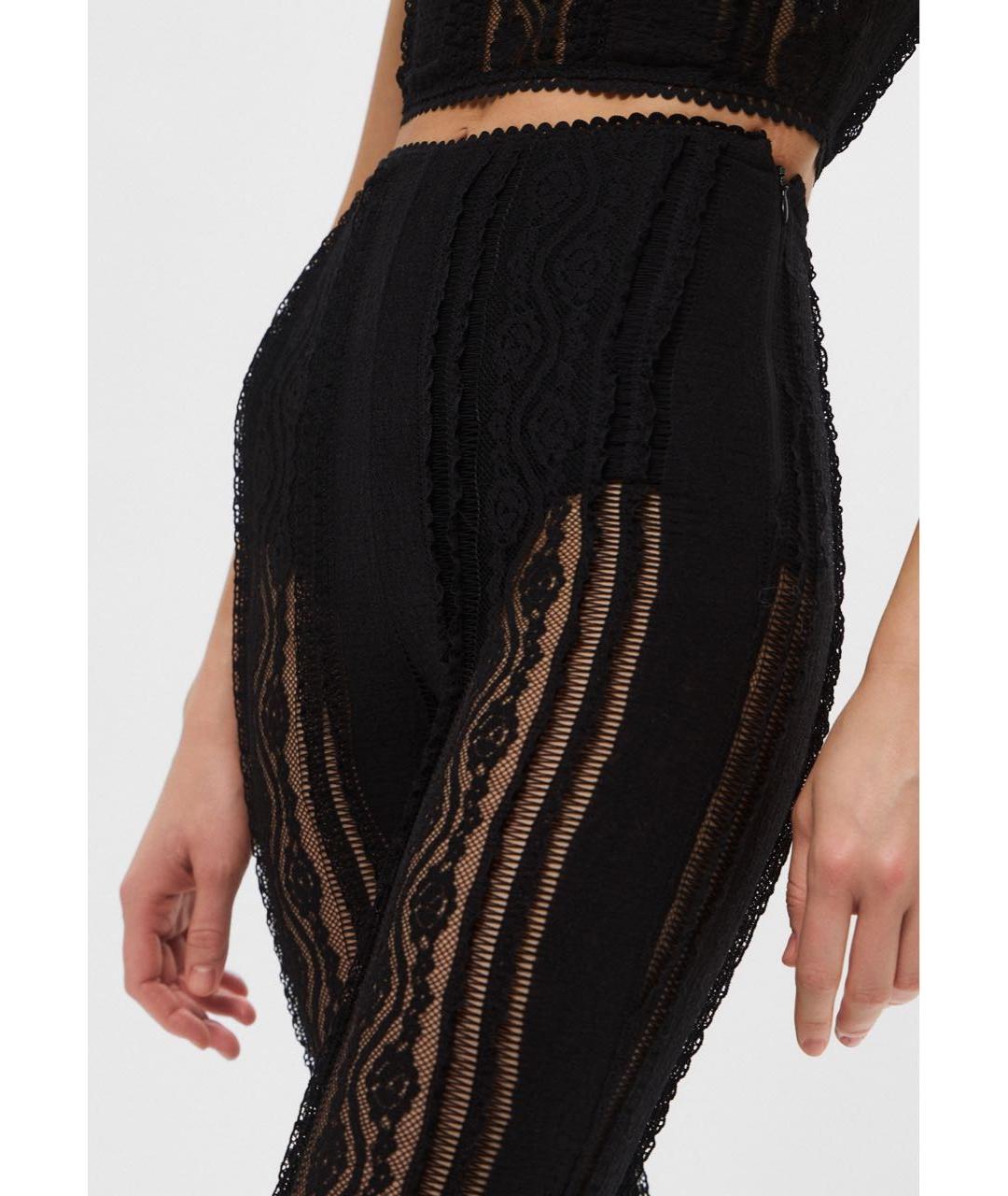 CHARO RUIZ Черный хлопковый костюм с брюками, фото 4