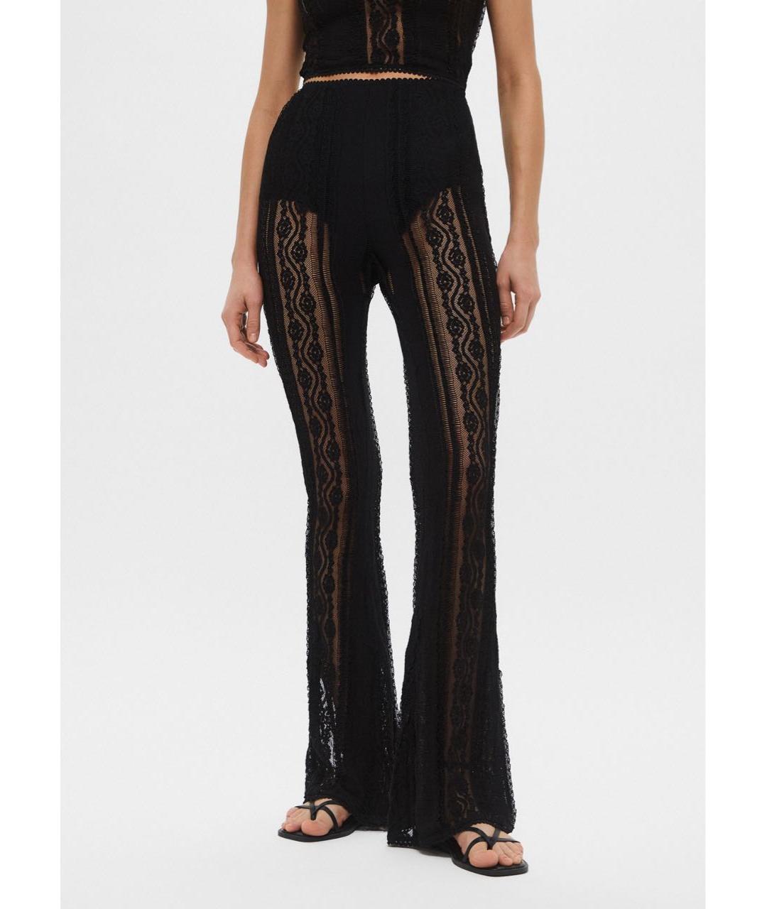 CHARO RUIZ Черный хлопковый костюм с брюками, фото 3