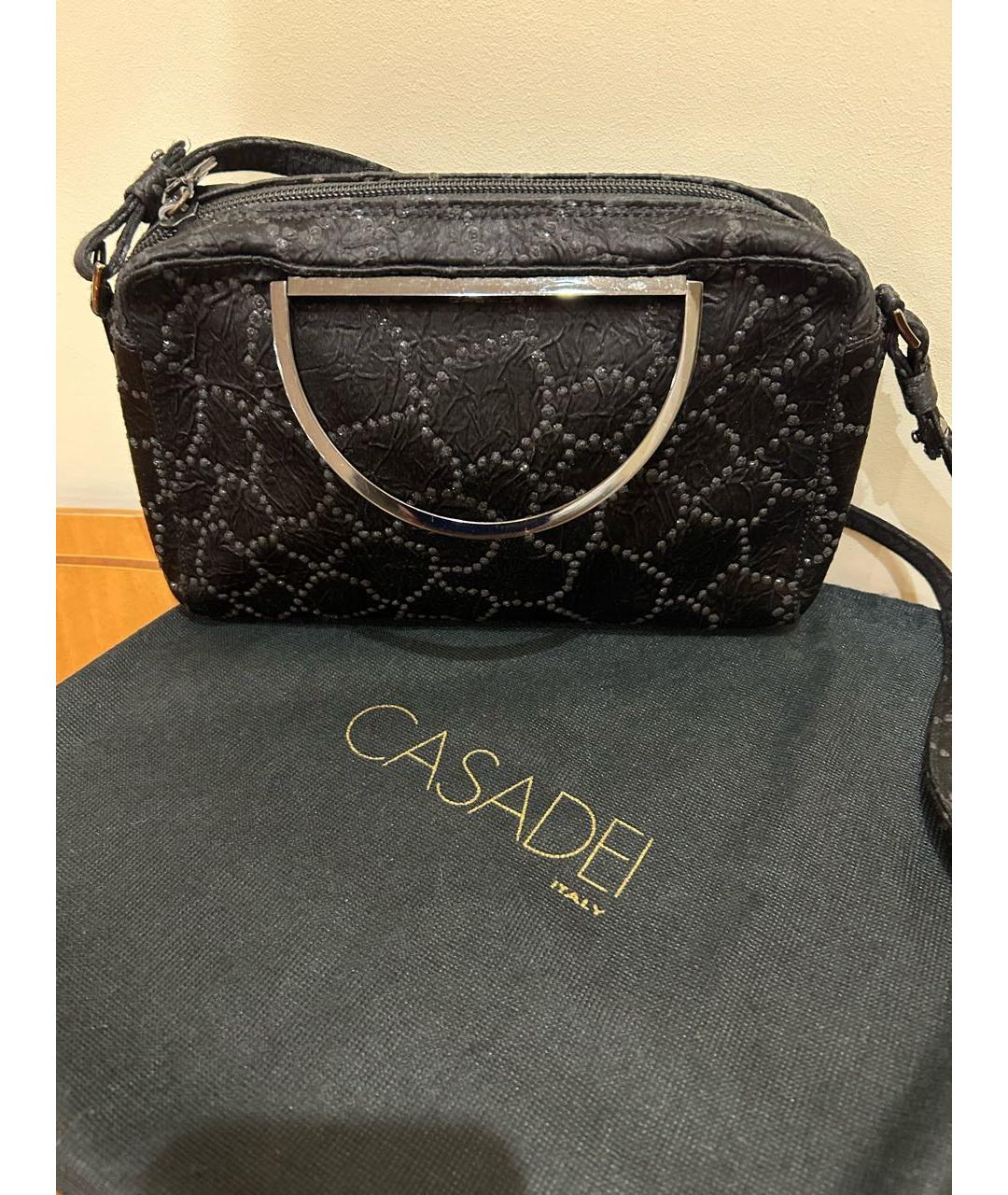 CASADEI Черная сумка через плечо, фото 5