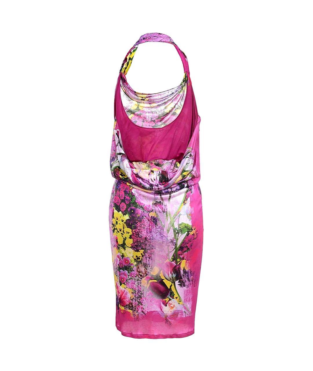 ROBERTO CAVALLI Мульти вискозное коктейльное платье, фото 2