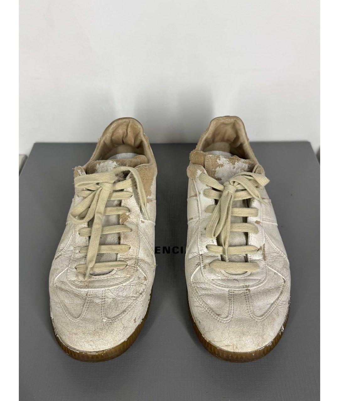 MAISON MARGIELA Белые низкие кроссовки / кеды, фото 3