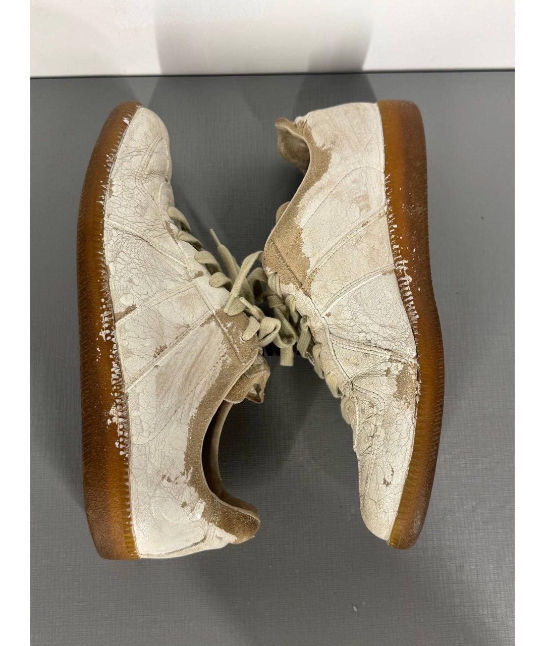 MAISON MARGIELA Белые низкие кроссовки / кеды, фото 7