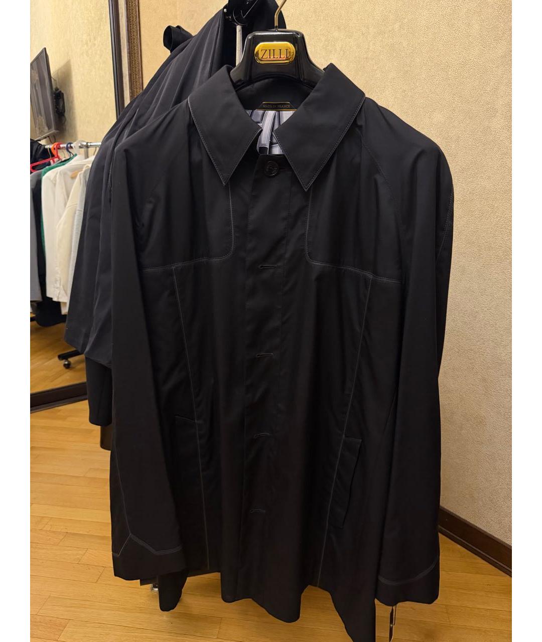 ZILLI Черный тренч / плащ, фото 5