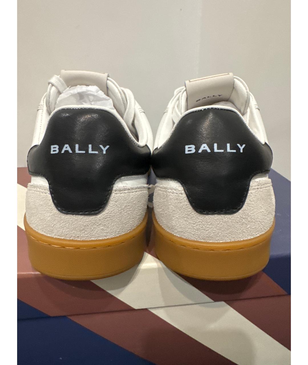 BALLY Белые кожаные кеды, фото 4