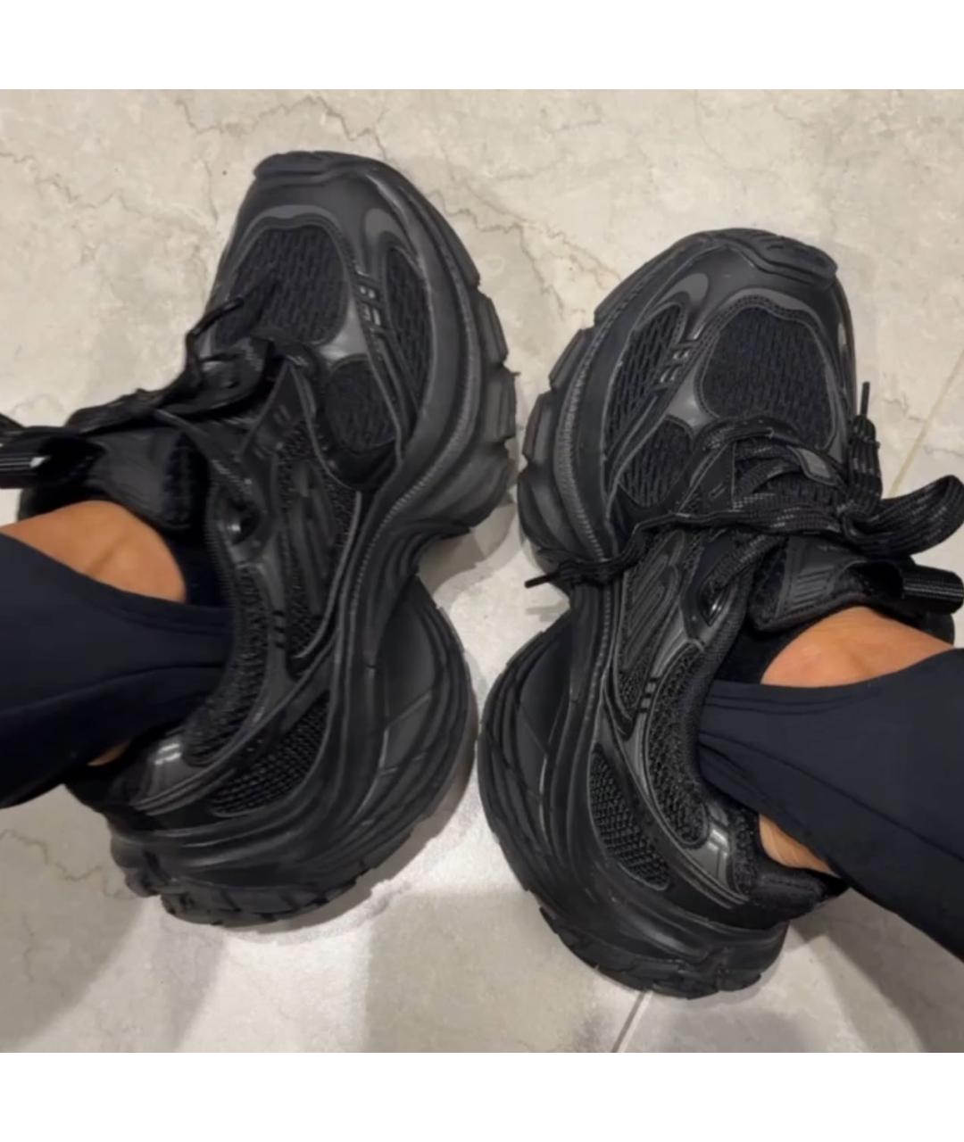 BALENCIAGA Черные текстильные кроссовки, фото 5