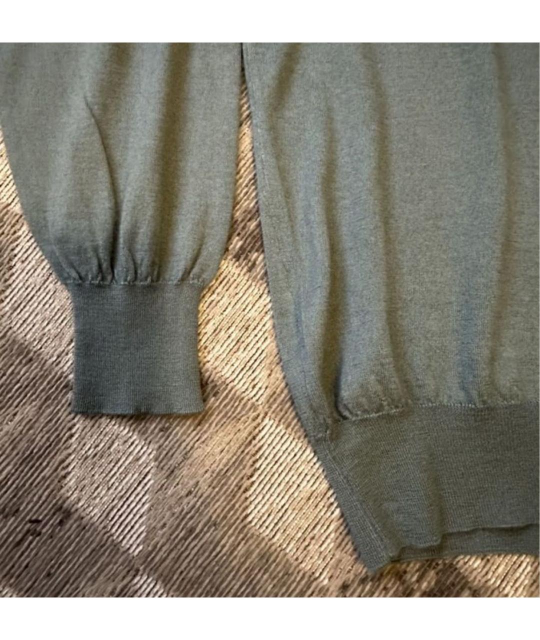 BRUNELLO CUCINELLI Салатовый кашемировый джемпер / свитер, фото 4