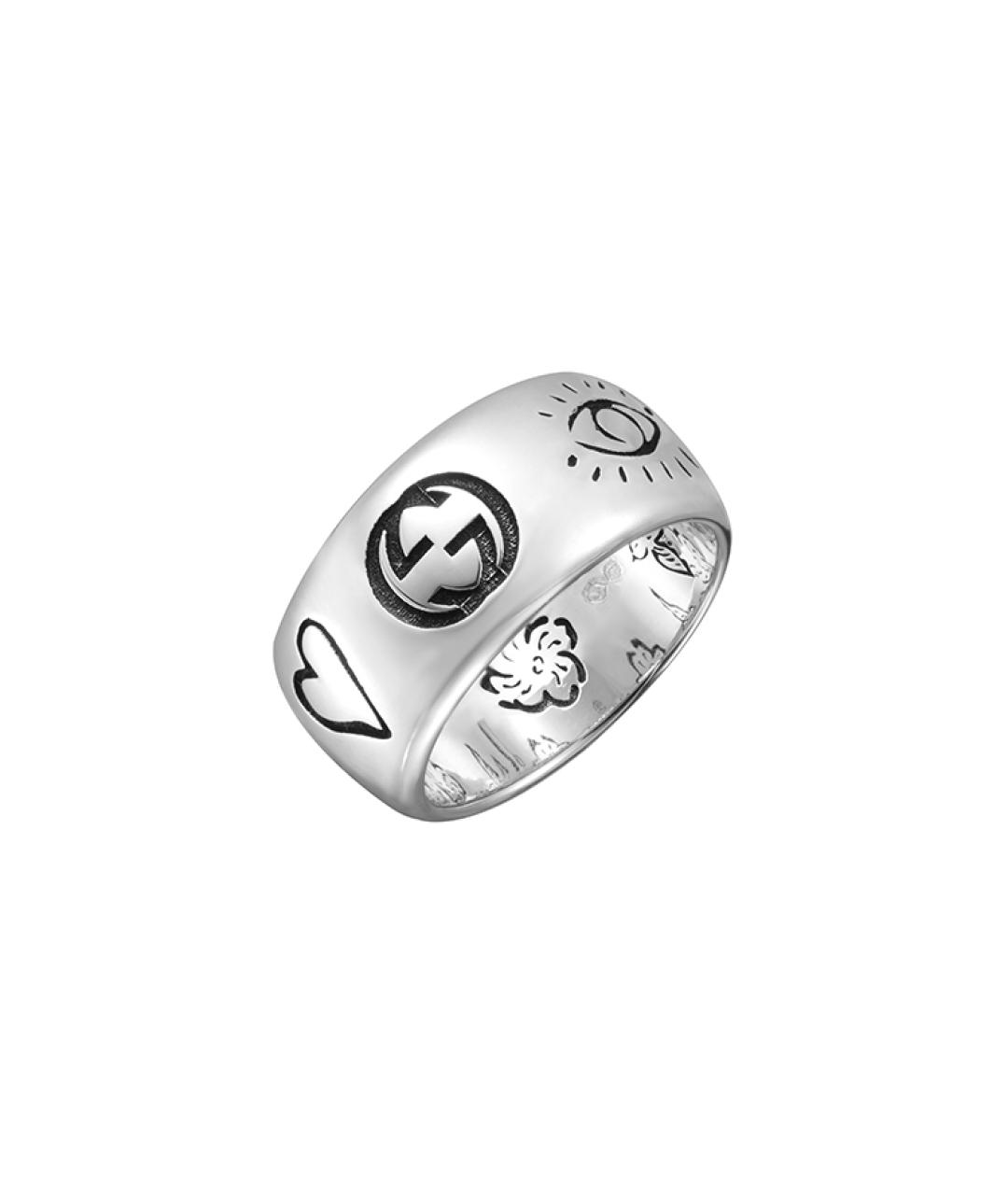 GUCCI Серебряное серебряное кольцо, фото 3